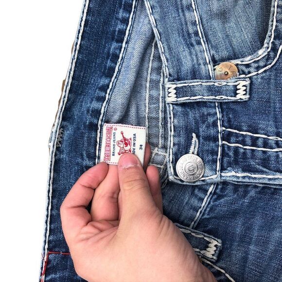 TRUE Religion Jeans Size 34 ROCCO SUPER T Blue - Picture 6 of 11